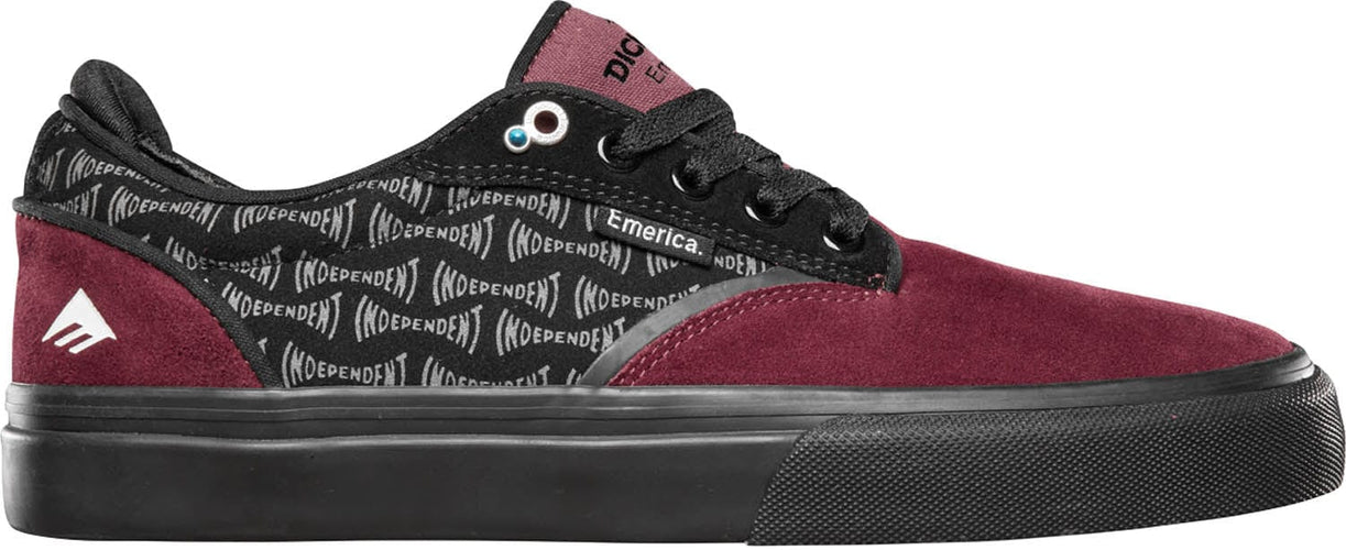 scarpe emerica DICKSON X INDEPENDENT - RED/BLACK