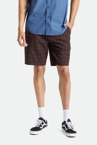 short brixton CHOICE CHINO SHORT - FUDGE