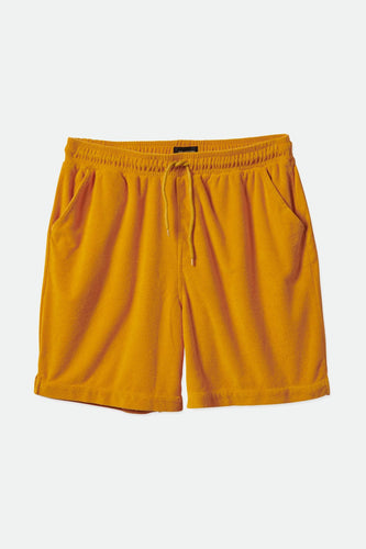short brixton PACIFIC RESERVE TERRY CLOTH SHORT - GOLDEN GLOW