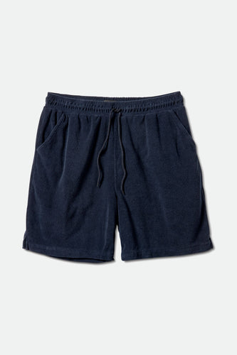 short brixton PACIFIC RESERVE TERRY CLOTH SHORT - NAVY