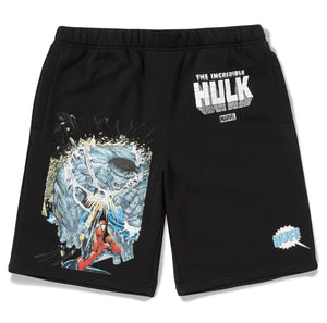 BATTLE FLEECE SHORT - BLACK