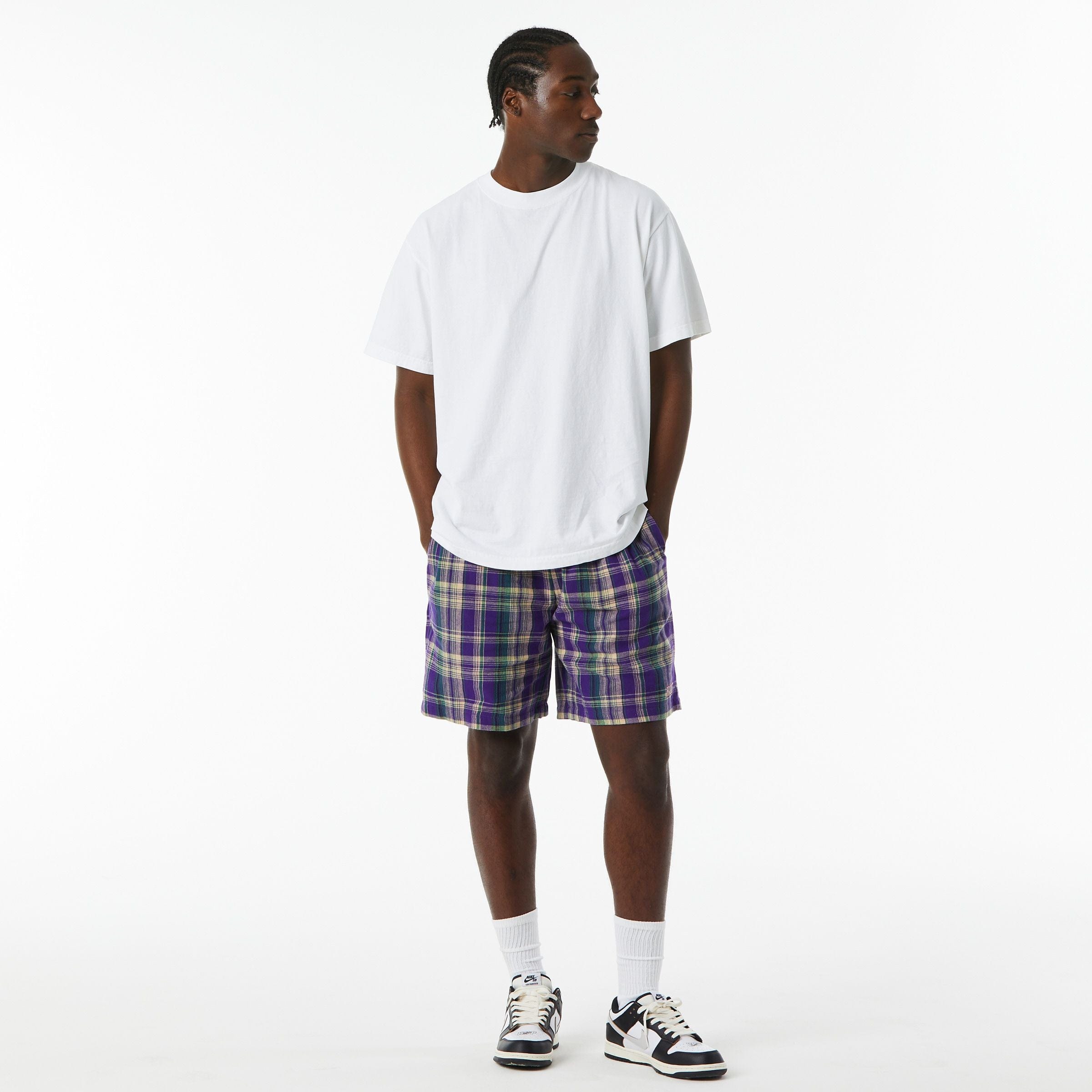 Huf | short CORTLAND FLANNEL EASY SHORT