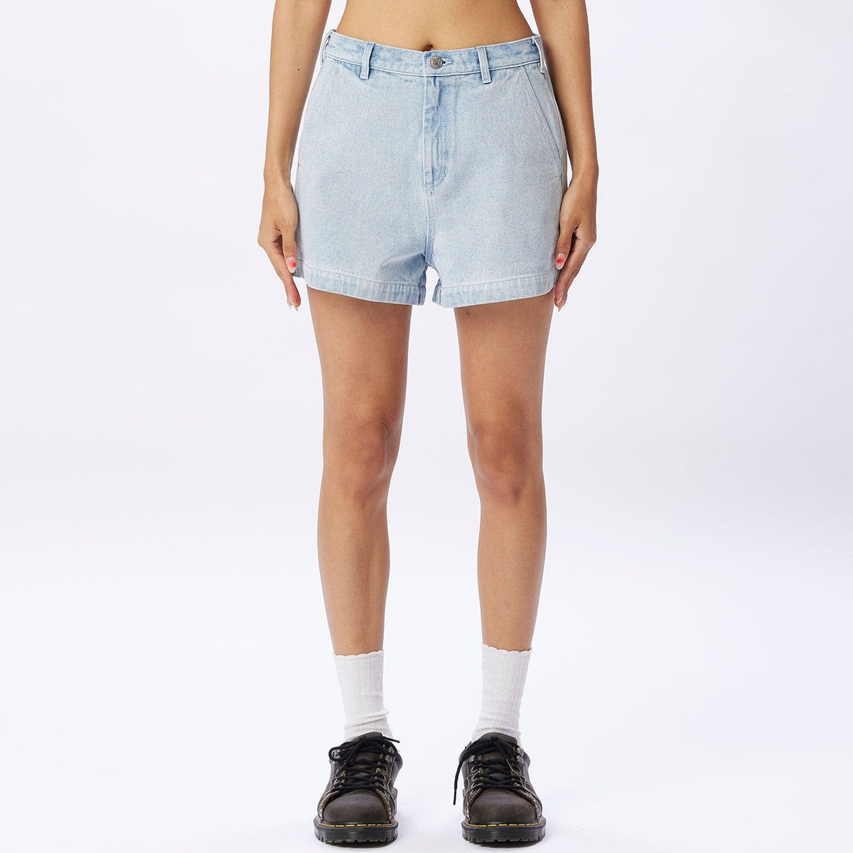 obey short BABY LAMB DENIM SHORT