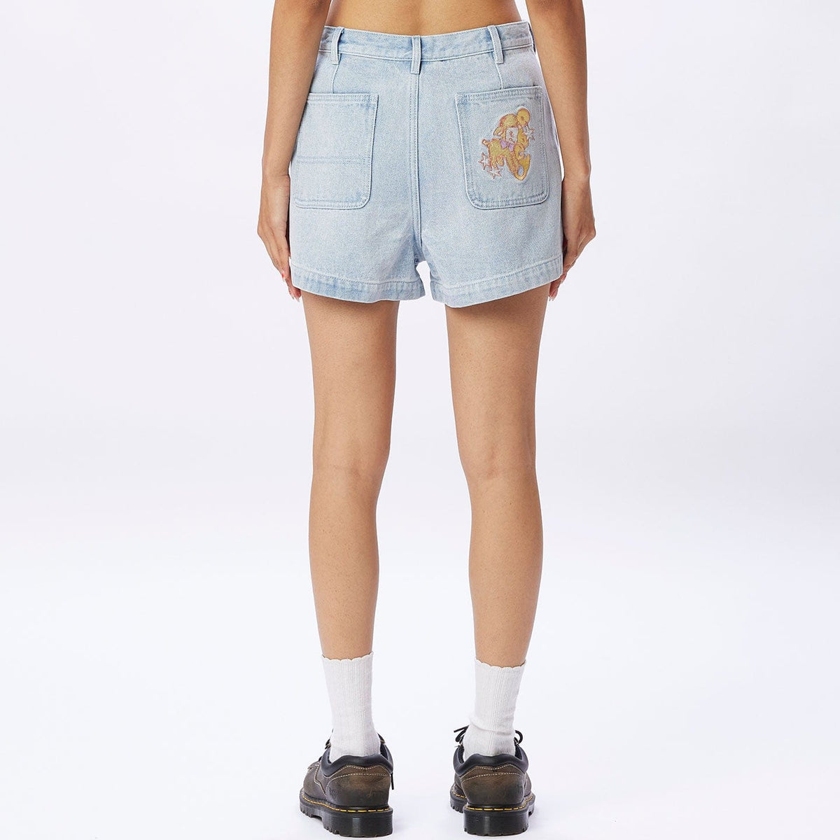 obey short BABY LAMB DENIM SHORT