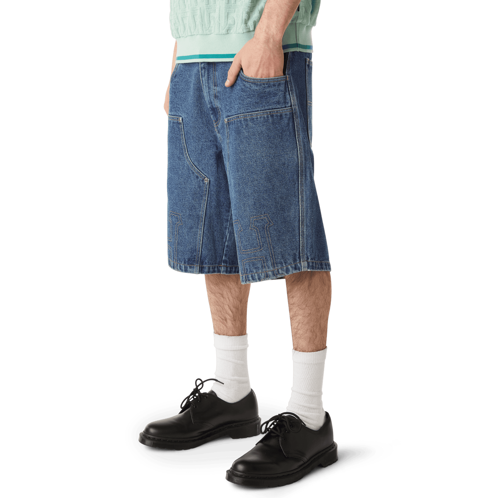 huf shorts Classic H Double Knee Denim Short