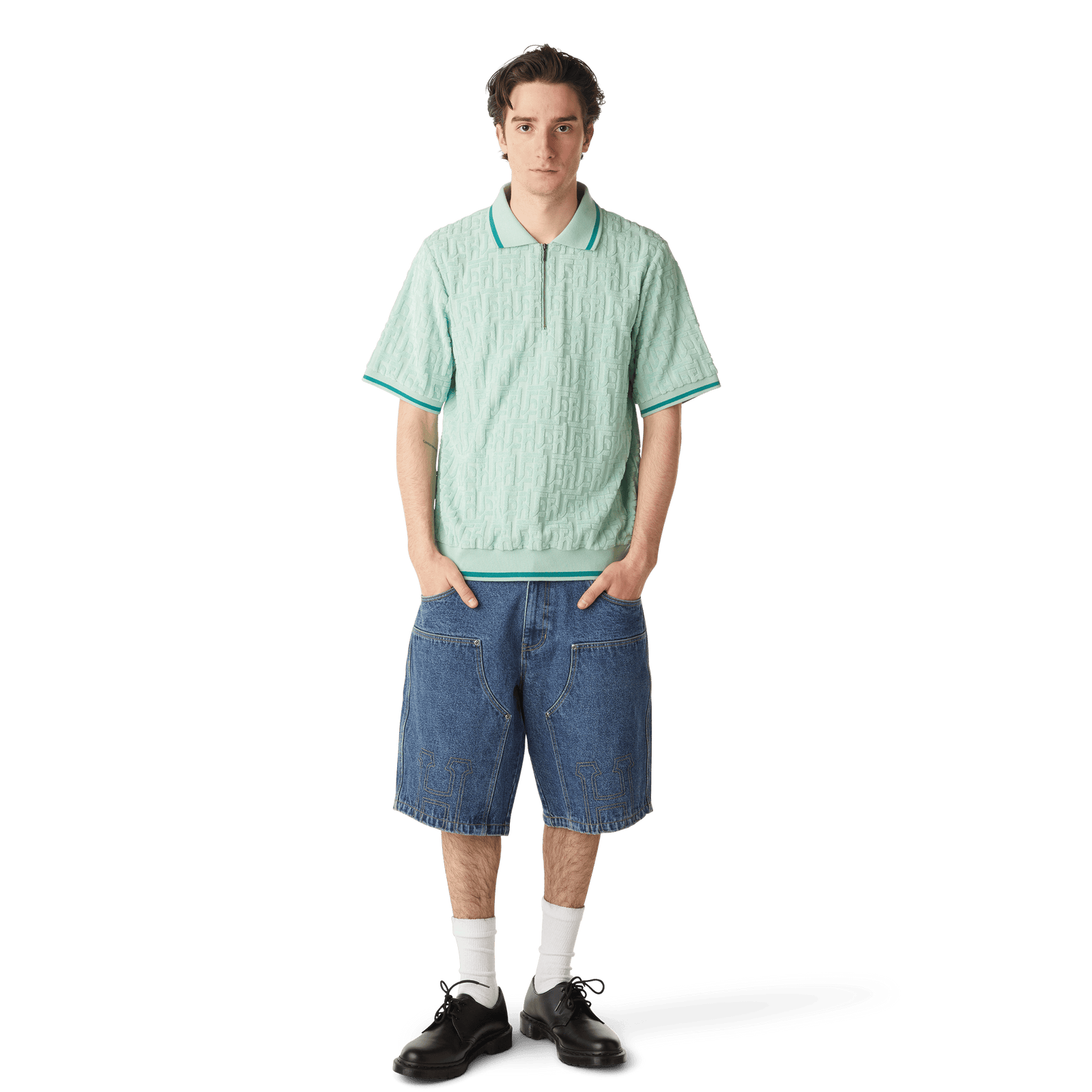 huf shorts Classic H Double Knee Denim Short