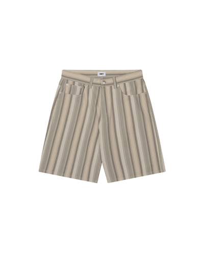 shorts obey BAJA STRIPE BAGGY DENIM SHORT