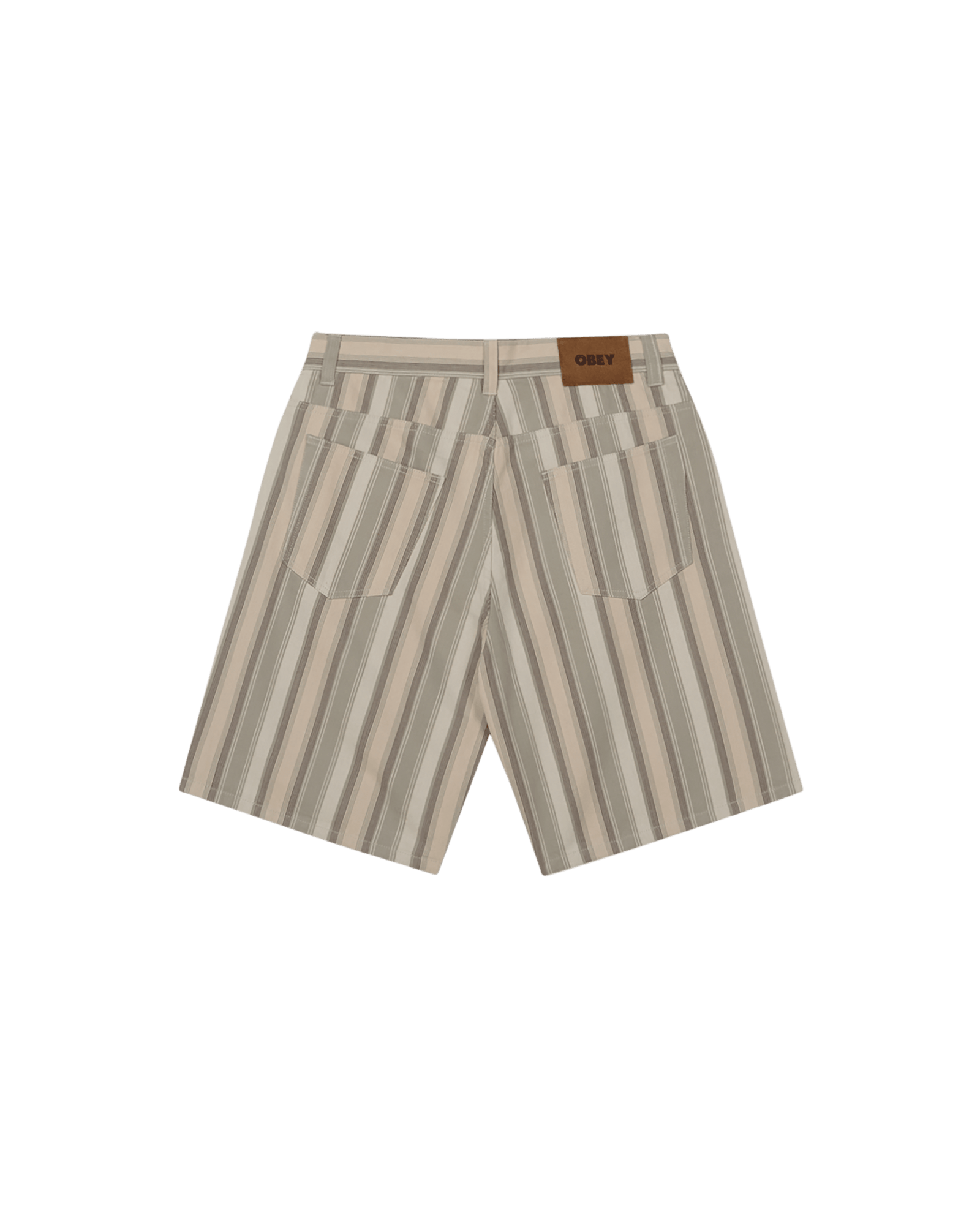 obey shorts Baja Stripe Baggy Denim Short