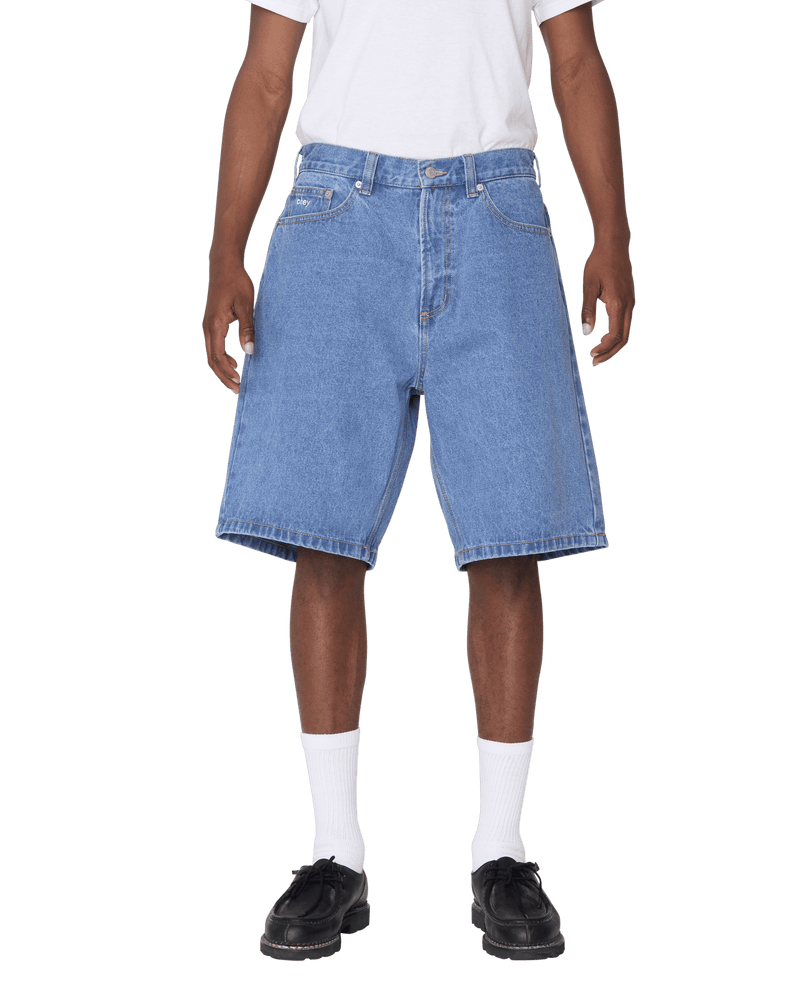 obey shorts Bigwig Baggy Denim Short