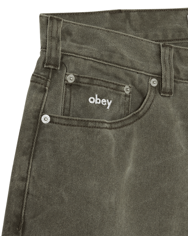 obey shorts Bigwig Baggy Denim Short