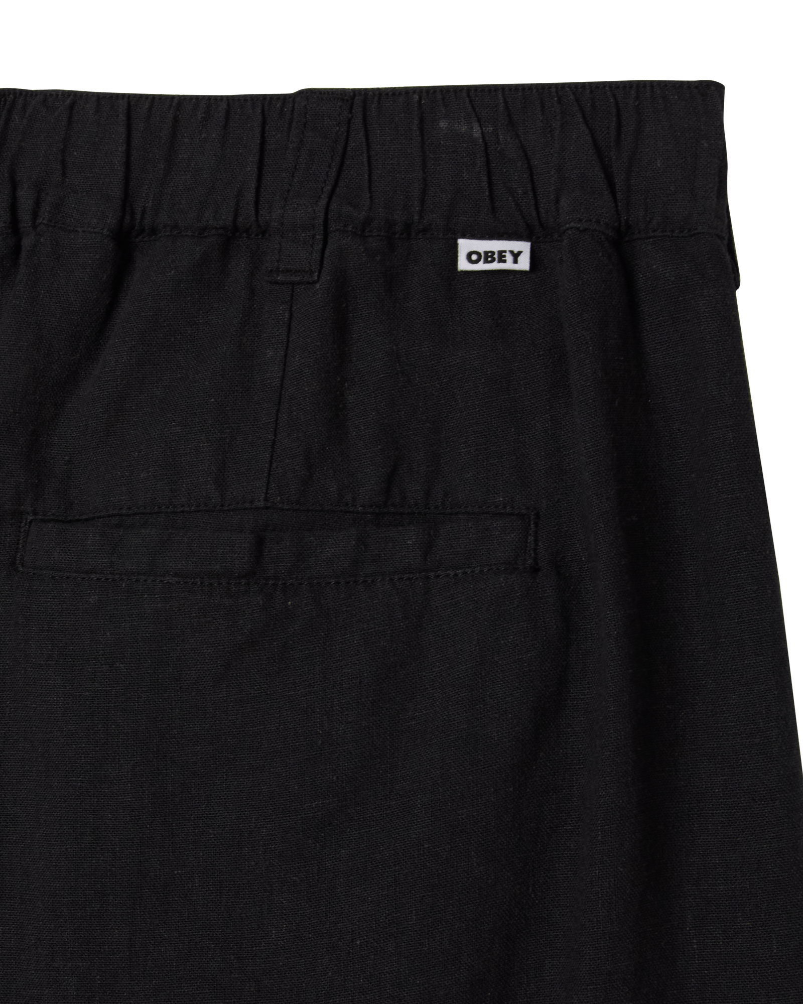 obey shorts Foster Pleated Linen Short