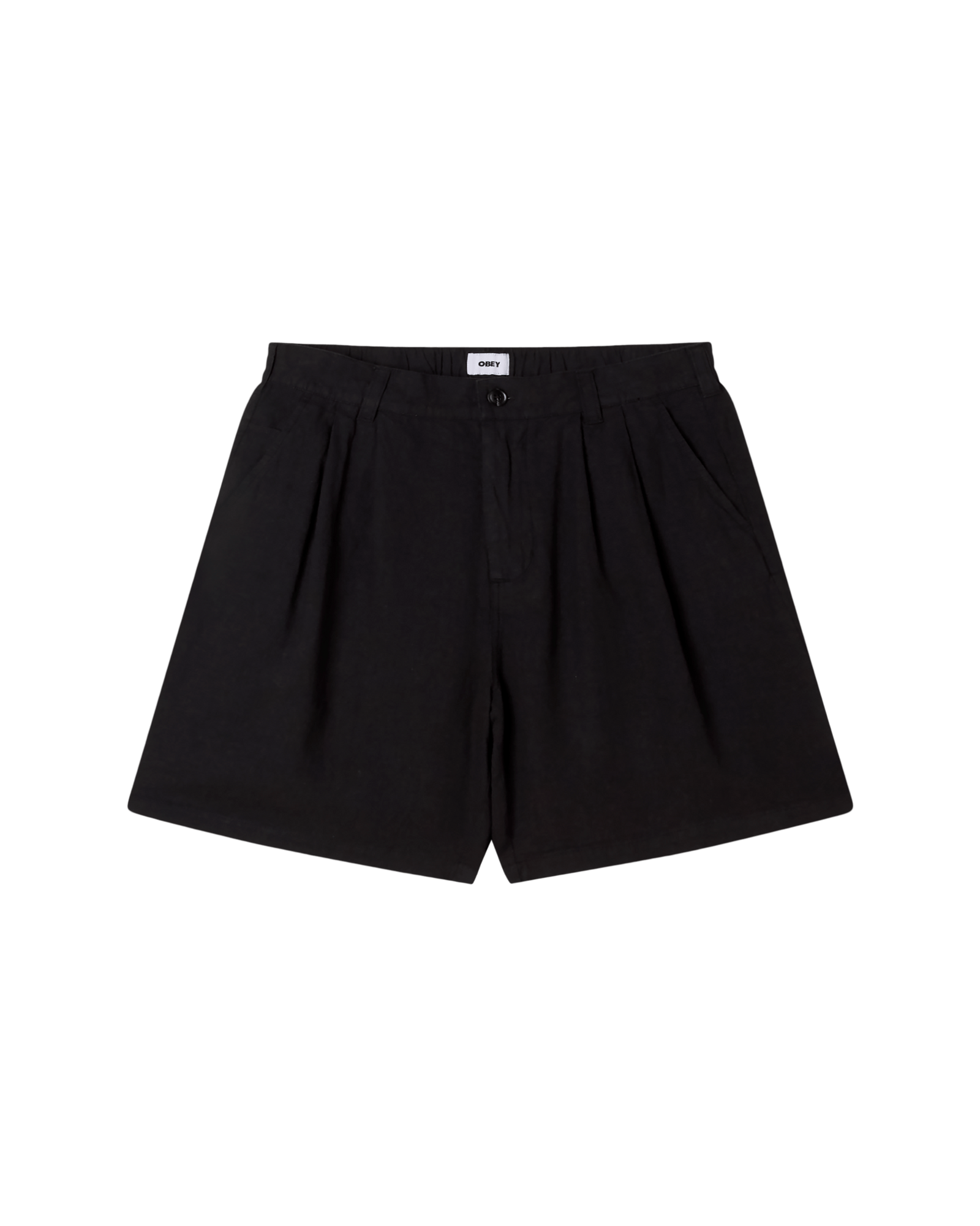 obey shorts Foster Pleated Linen Short