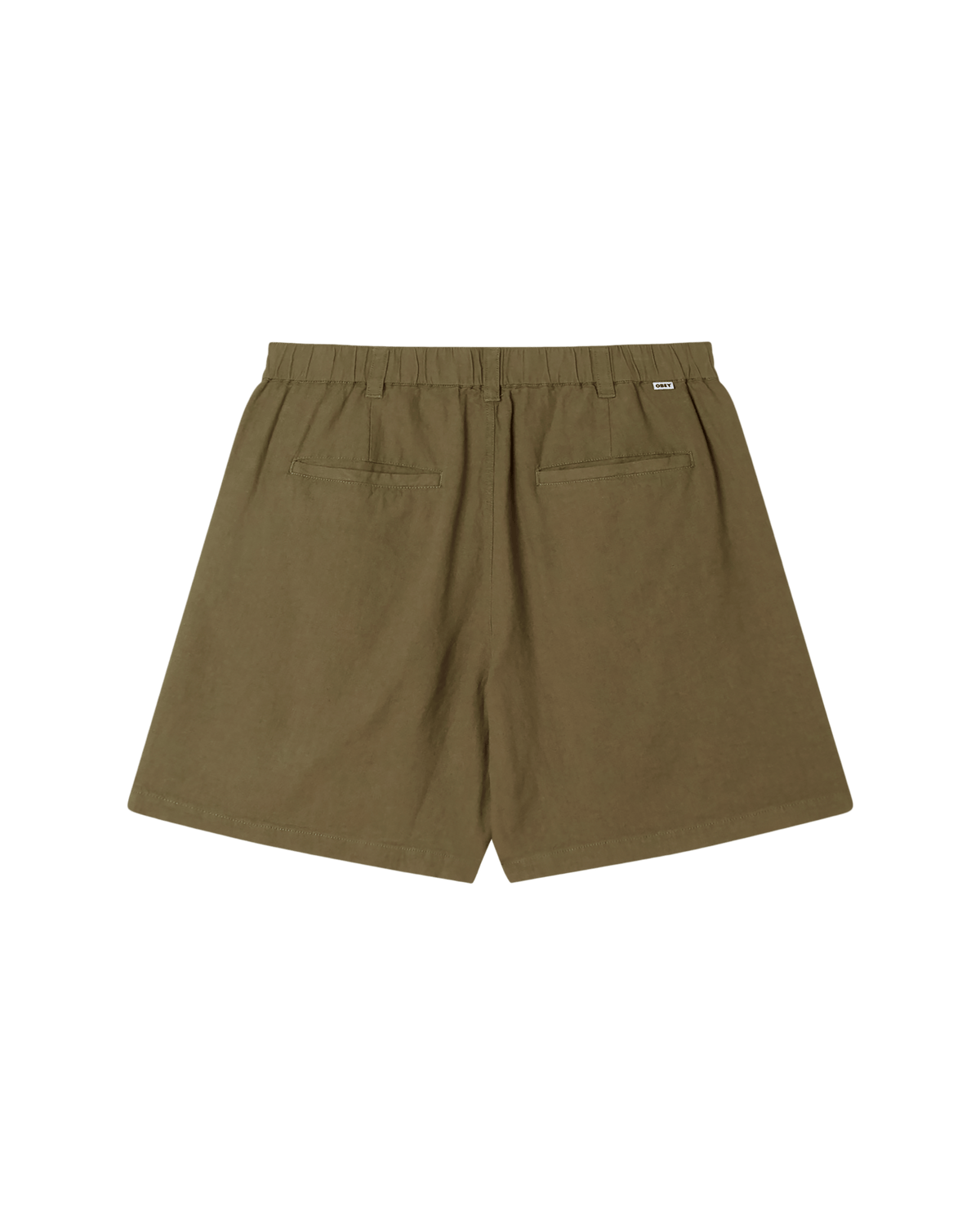 obey shorts Foster Pleated Linen Short