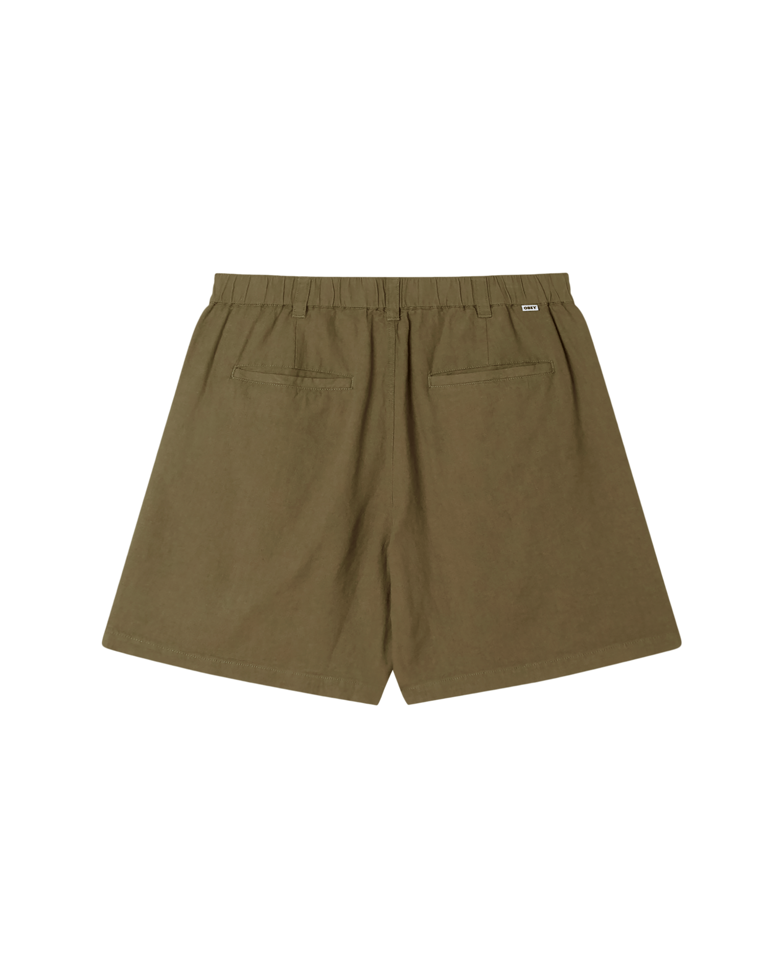 obey shorts Foster Pleated Linen Short