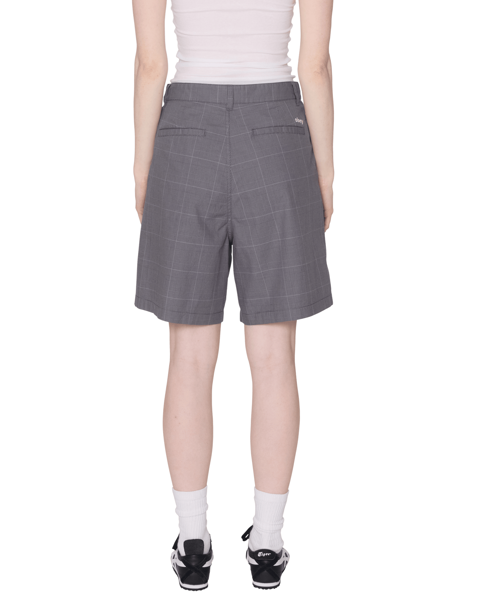 obey shorts Olivia Plaid Short