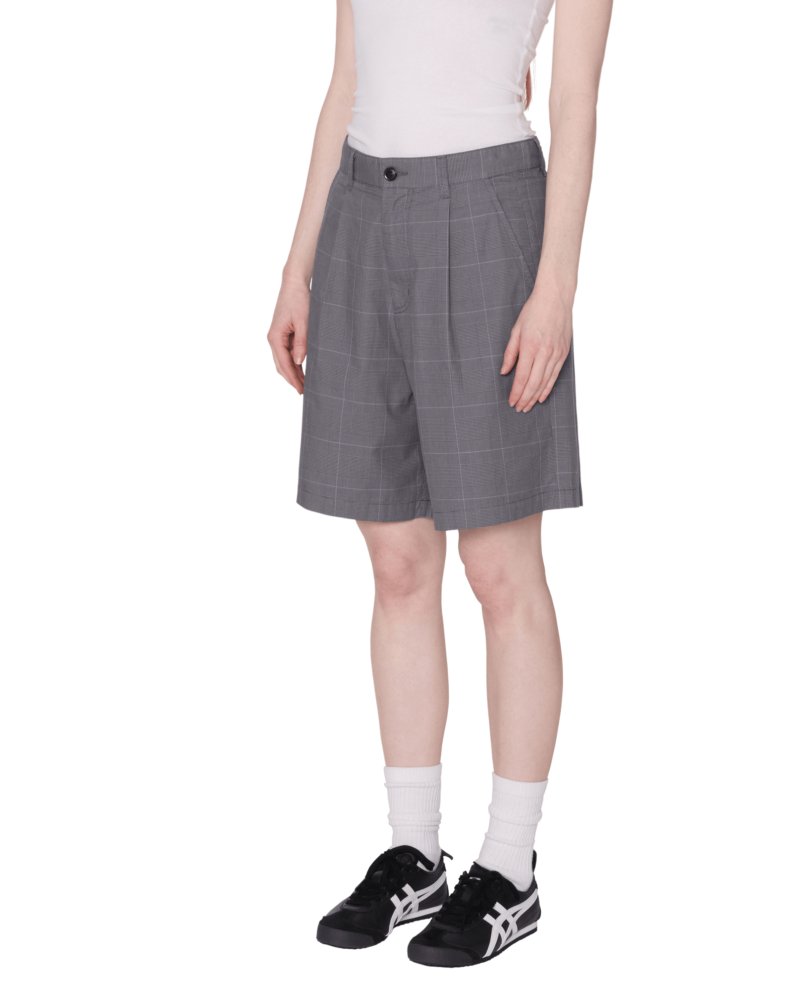obey shorts Olivia Plaid Short