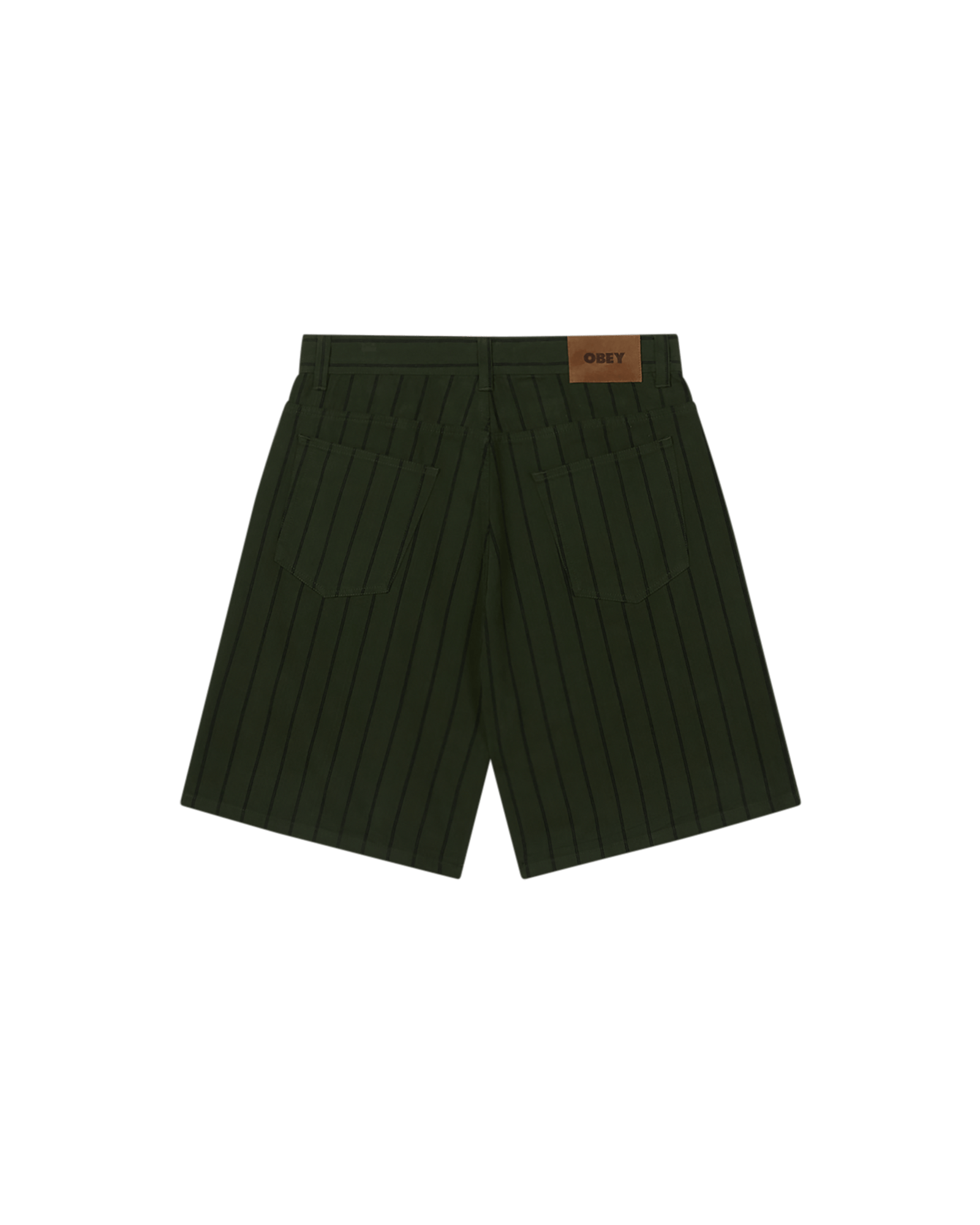 obey shorts Stripe Baggy Denim Short