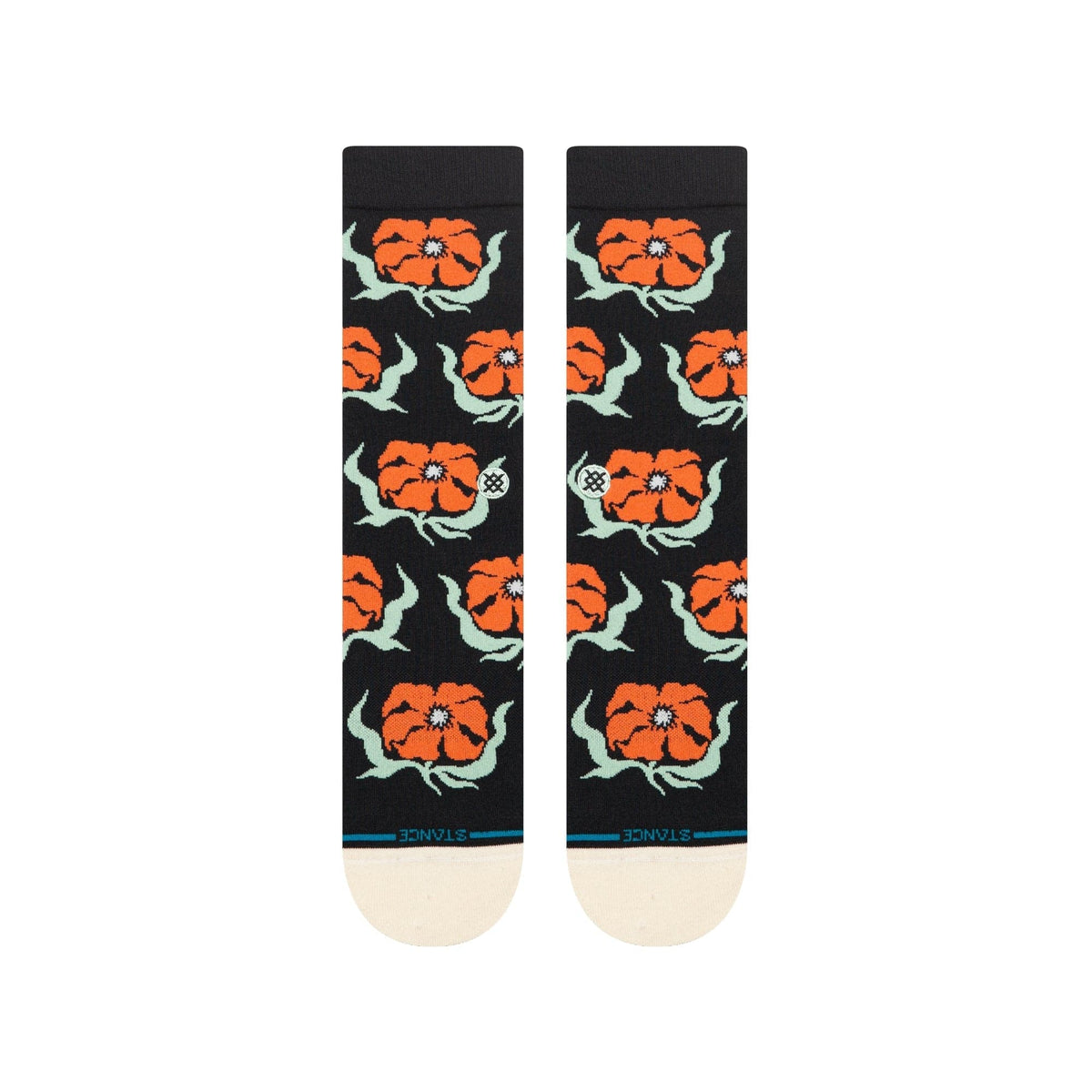 stance Broadcast Floral Crew