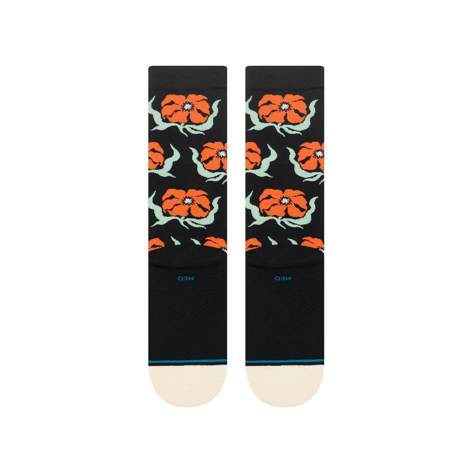 stance Broadcast Floral Crew