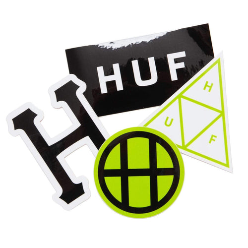 stickers huf HUF CORE LOGO STICKER SET - MULTI
