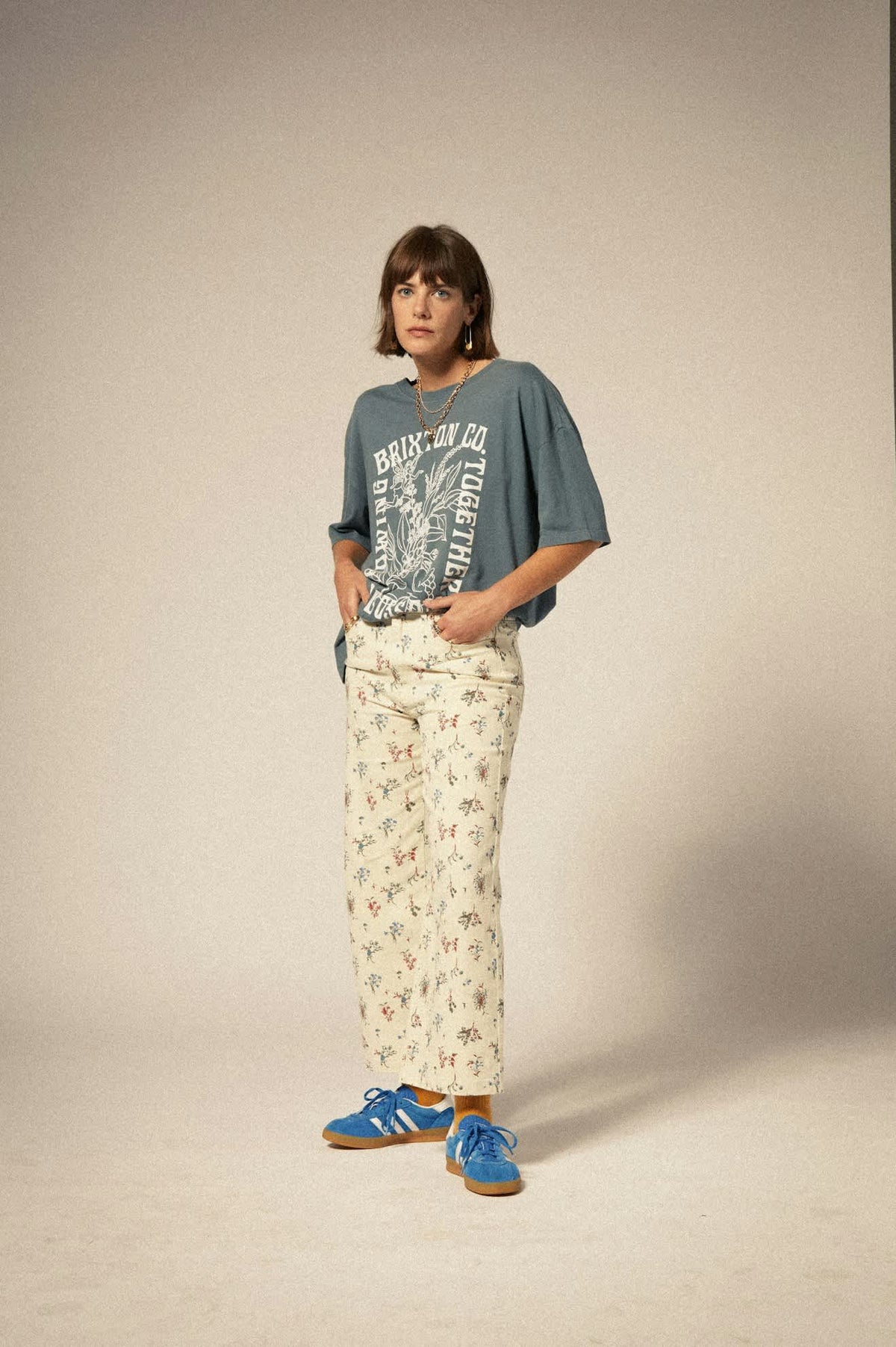 brixton t-shirt Bloom Oversized Boyfriend Tee