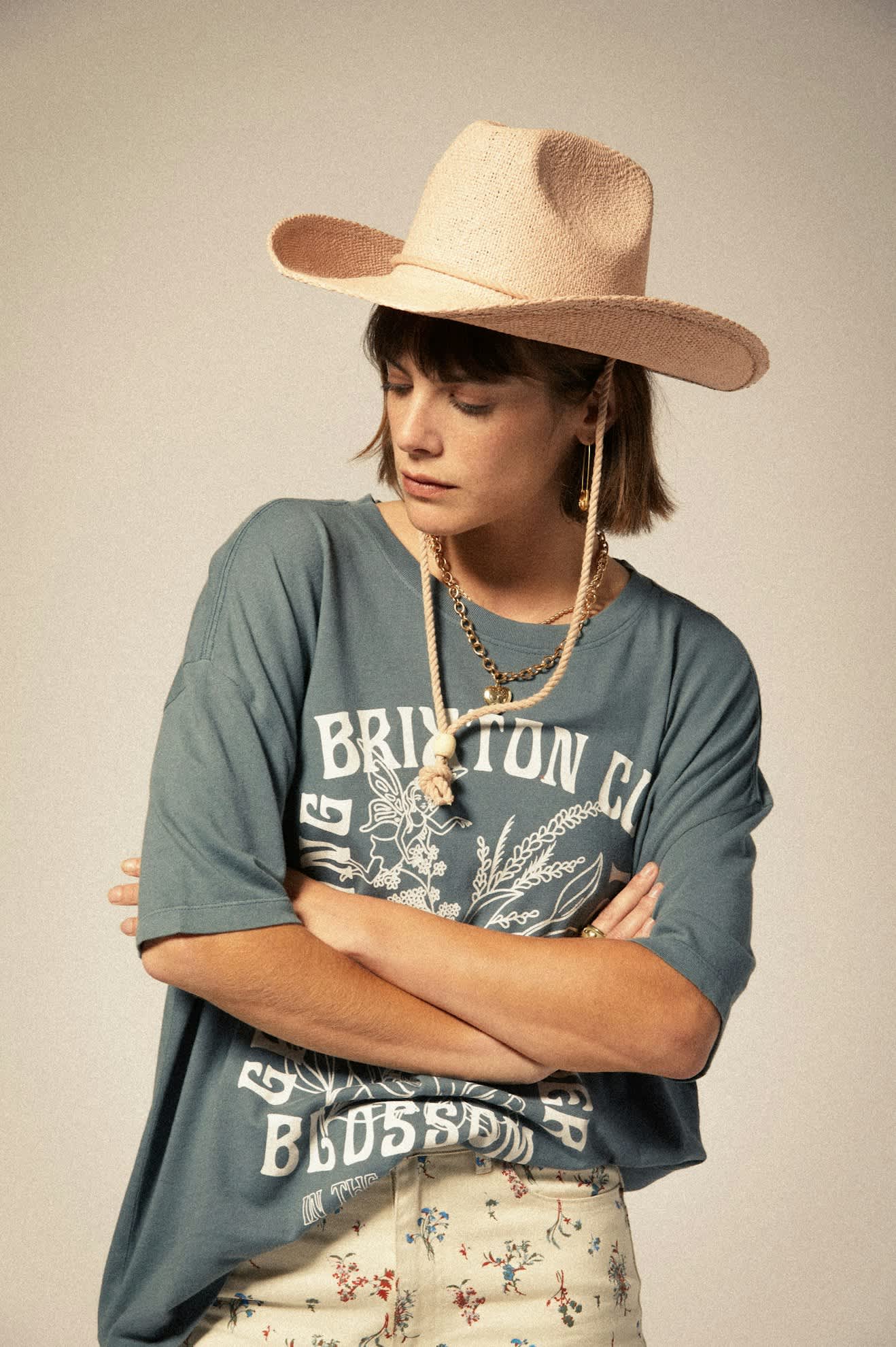 brixton t-shirt Bloom Oversized Boyfriend Tee