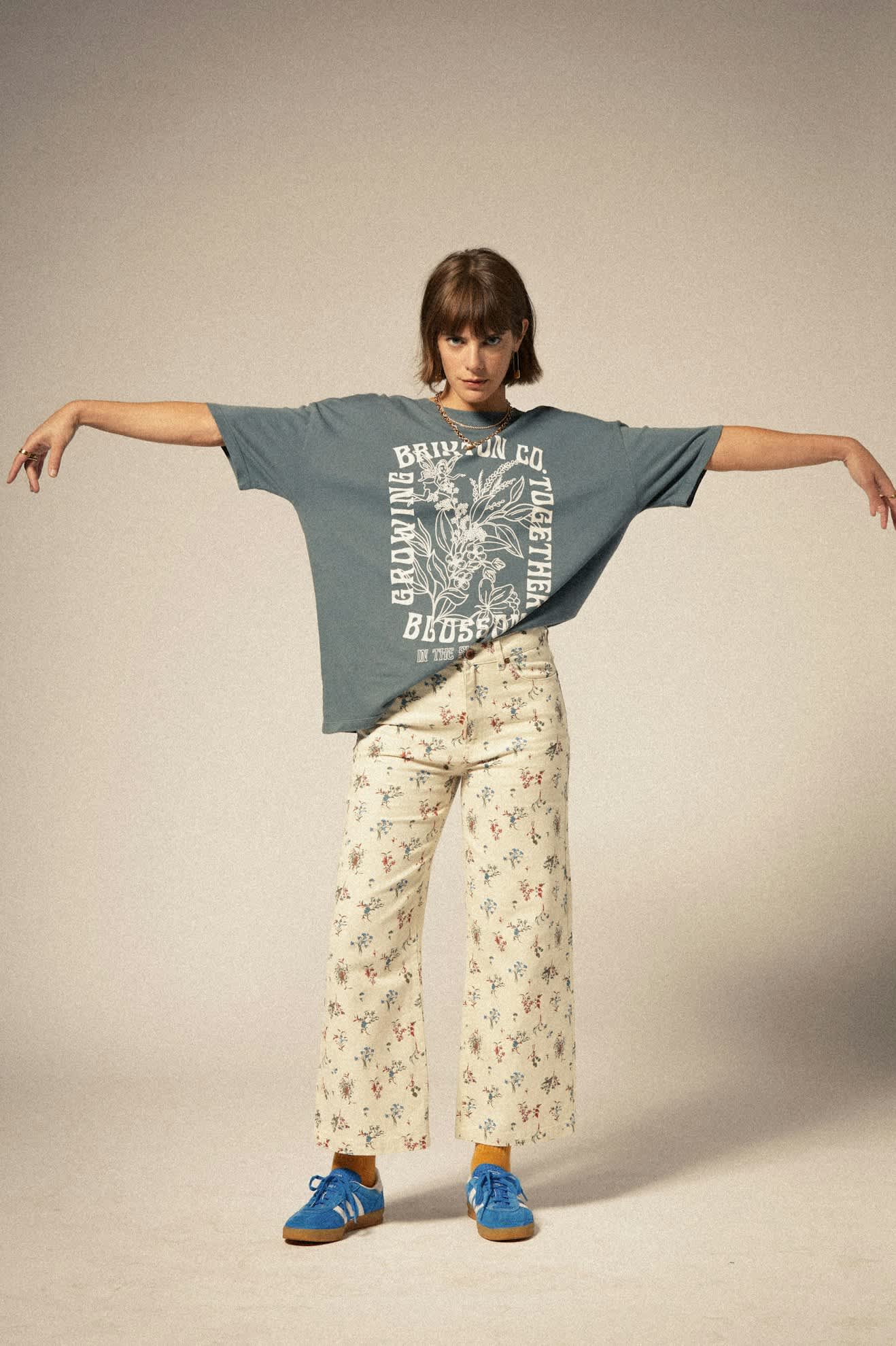 brixton t-shirt Bloom Oversized Boyfriend Tee