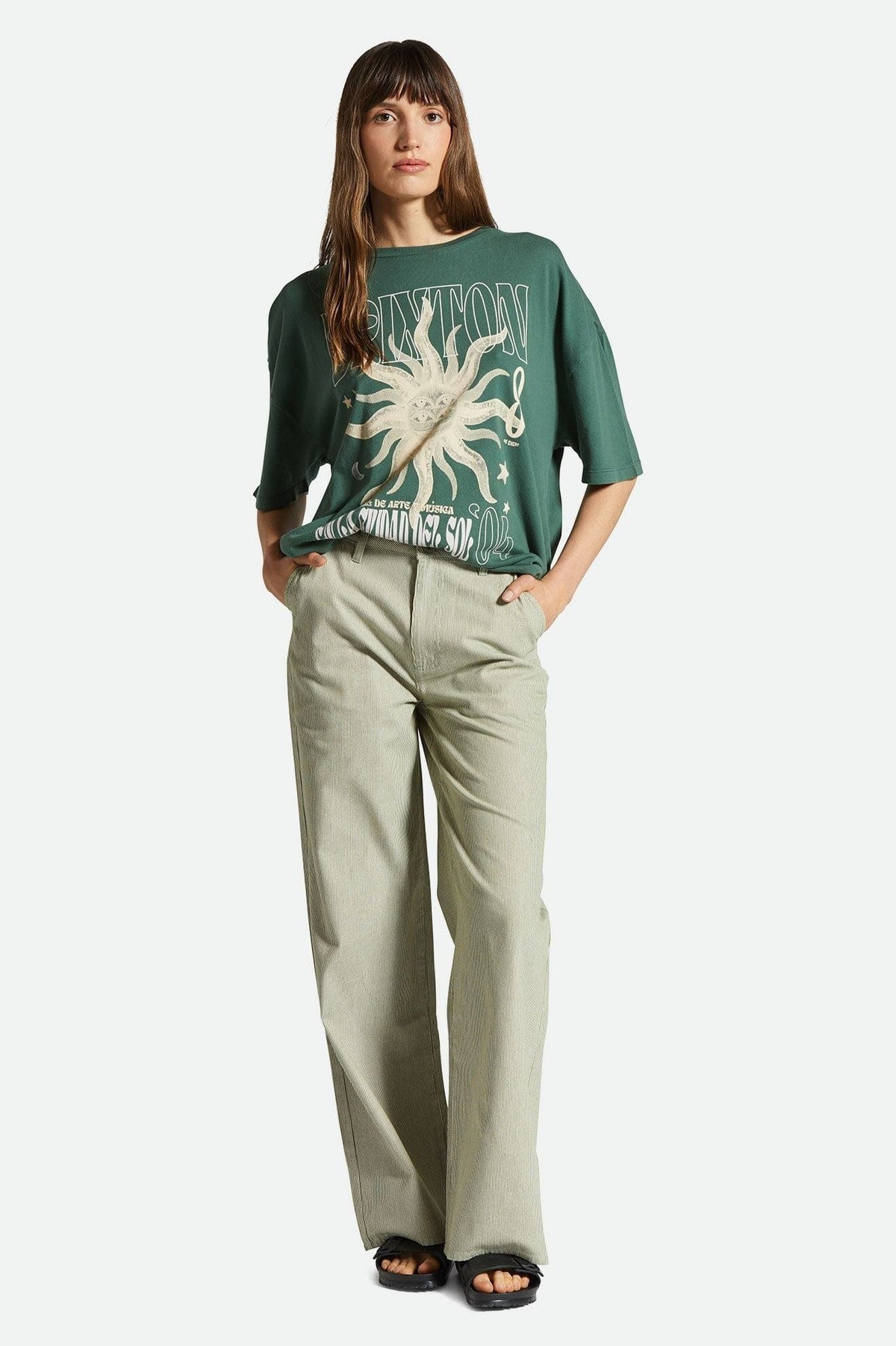 brixton t-shirt EL FESTIVAL OVERSIZED BF TEE