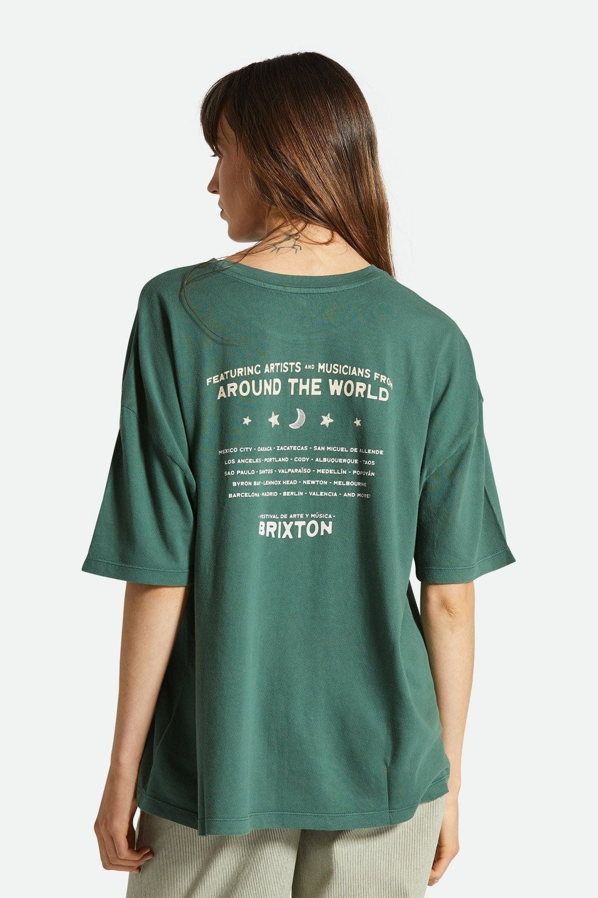 brixton t-shirt EL FESTIVAL OVERSIZED BF TEE