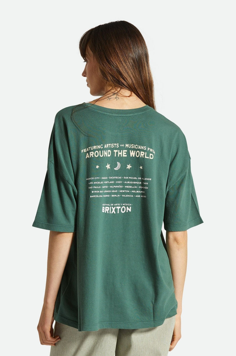 brixton t-shirt EL FESTIVAL OVERSIZED BF TEE