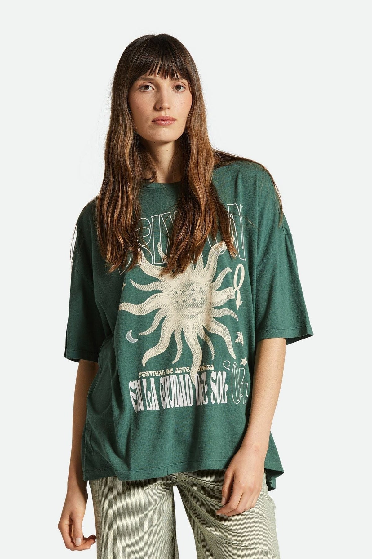brixton t-shirt EL FESTIVAL OVERSIZED BF TEE