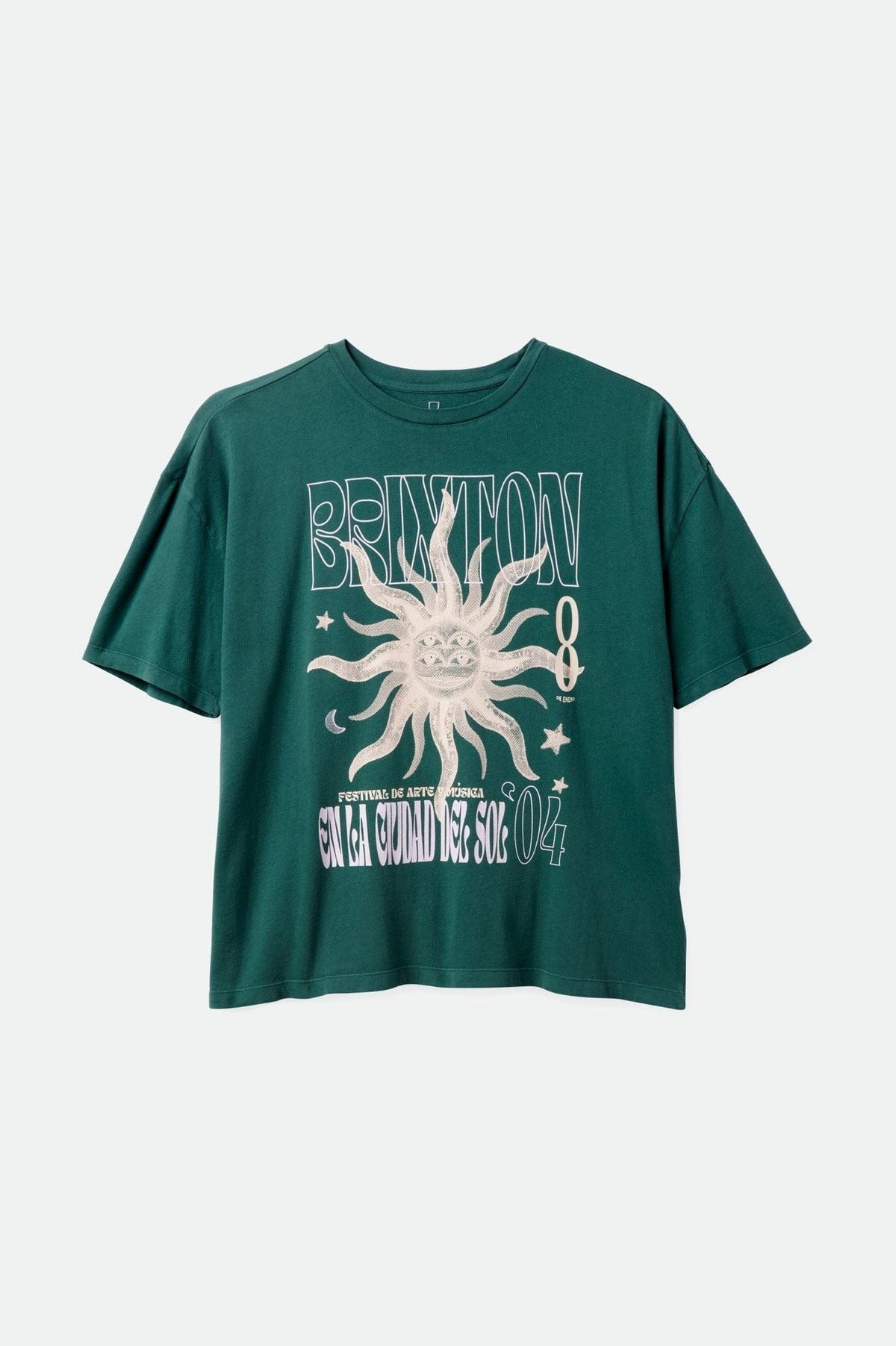 brixton t-shirt EL FESTIVAL OVERSIZED BF TEE