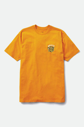 t-shirt brixton KIT S/S STT - GOLDEN GLOW WORN WASH