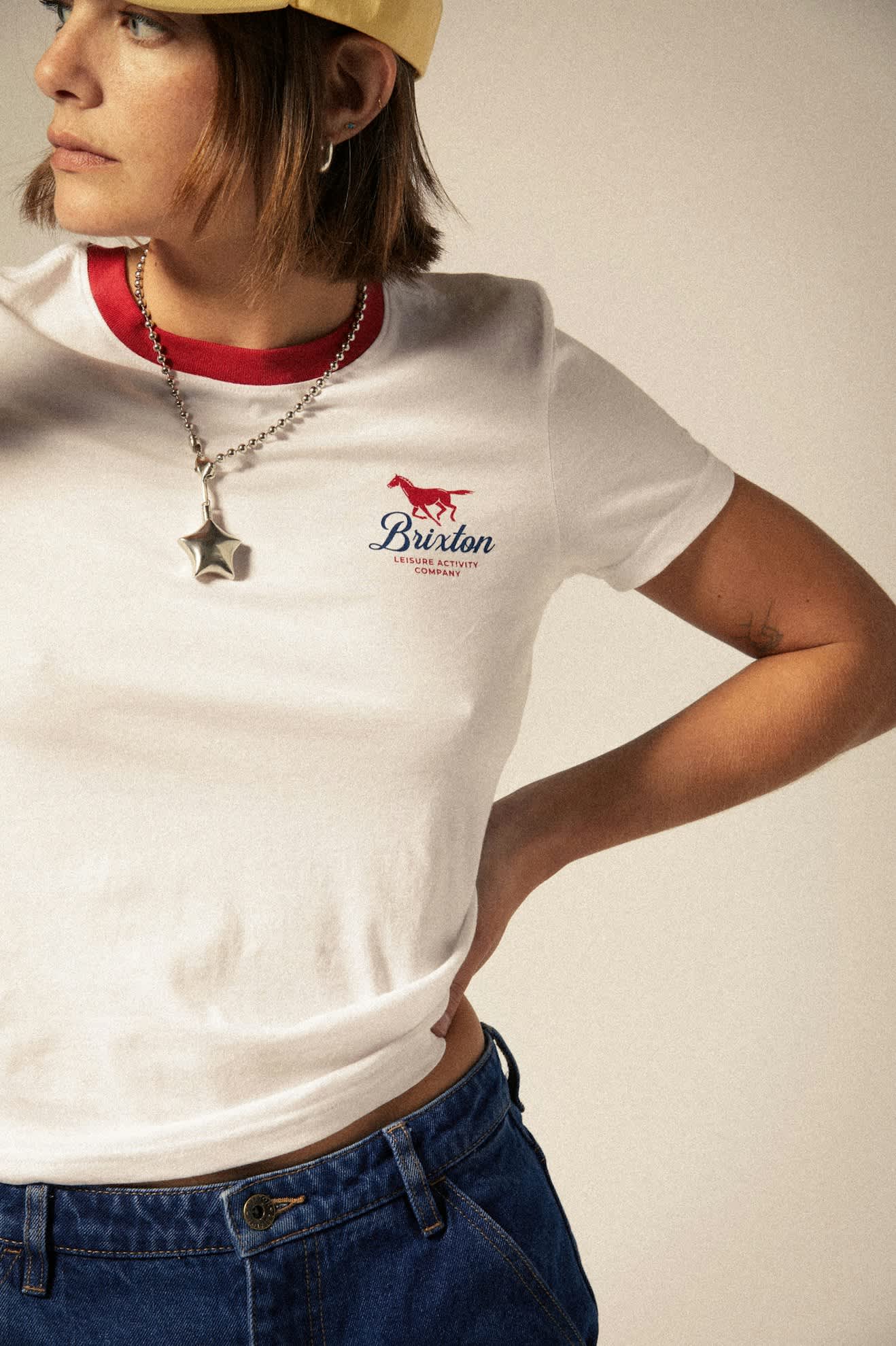 brixton t-shirt Leisure Activity Fitted Crew T