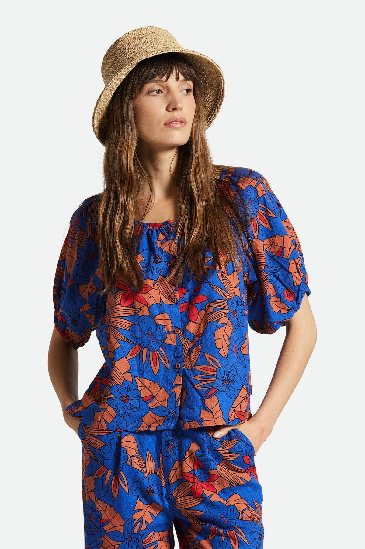 brixton t-shirt MERCADO LINEN TOP