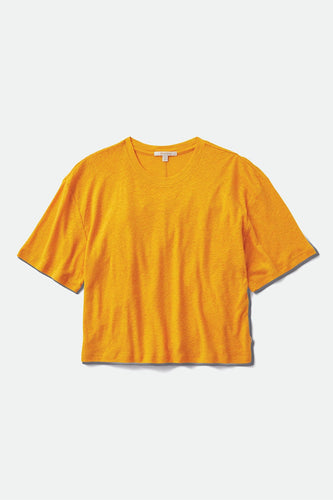 t-shirt brixton MONTAUK SKIMMER TEE - GOLDEN GLOW