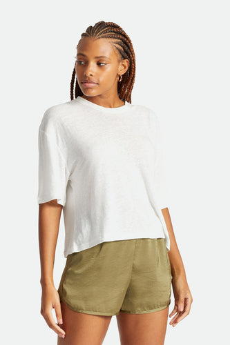 t-shirt brixton MONTAUK SKIMMER TEE - WHITE