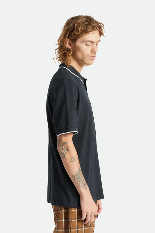 brixton PROPER S/S POLO KNIT - BLACK foto 2