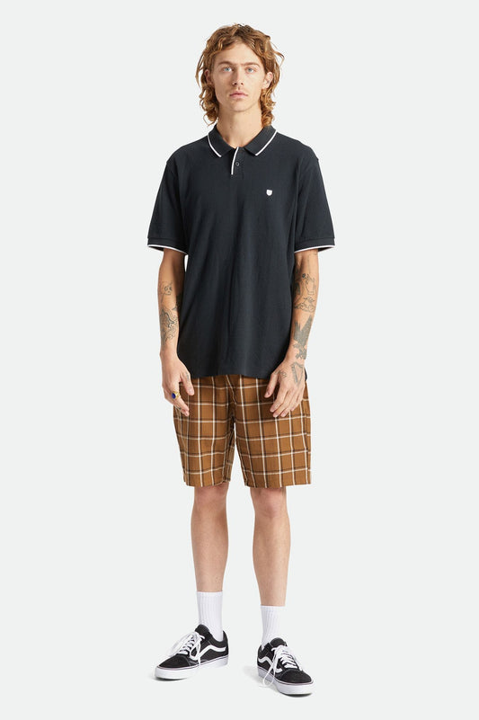 brixton PROPER S/S POLO KNIT - BLACK foto 4