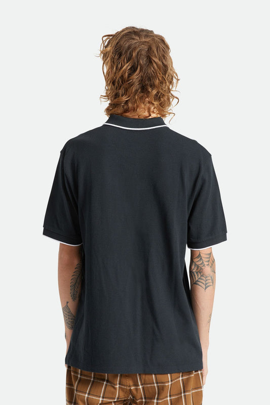 brixton PROPER S/S POLO KNIT - BLACK foto 3