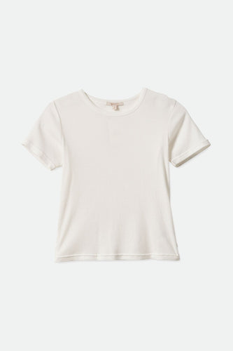 t-shirt brixton SAMANTHA S/S BABY TEE - OFF WHITE