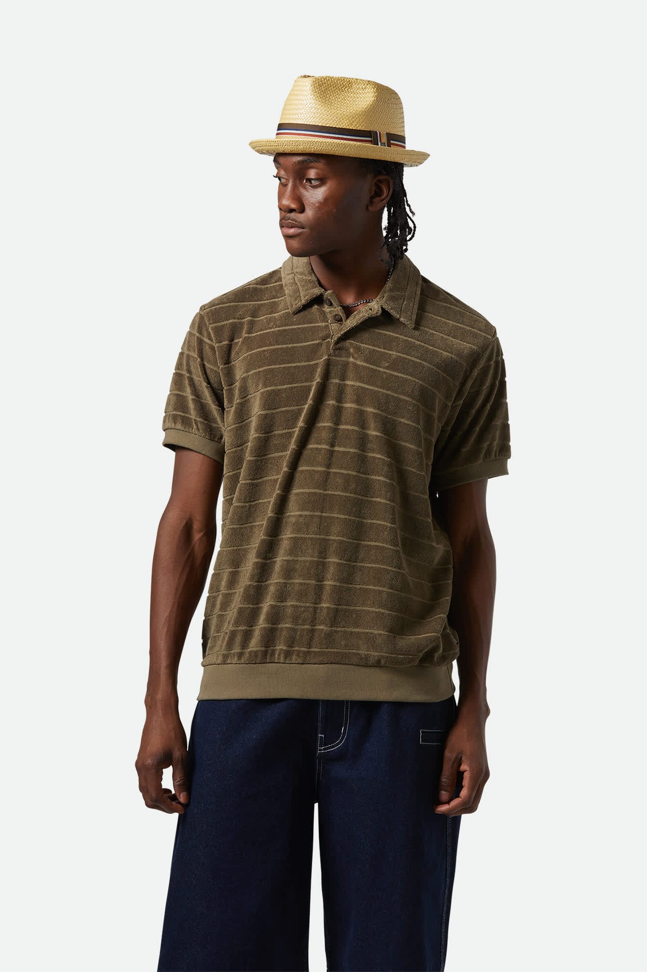 brixton t-shirt Weekend Terry Cloth S S Polo K