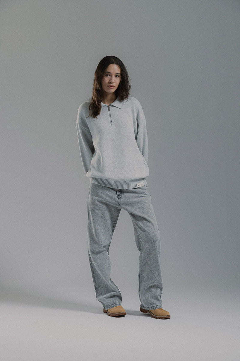 cat wwr t-shirt Half Zip Polo Knit