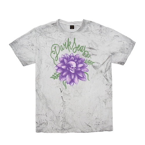 t-shirt dark seas DAHLIA STOCK TIE DYE TEE - SMOKE
