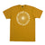 t-shirt dark seas FLOWER FIELD ORGANIC TEE - OLD GOLD