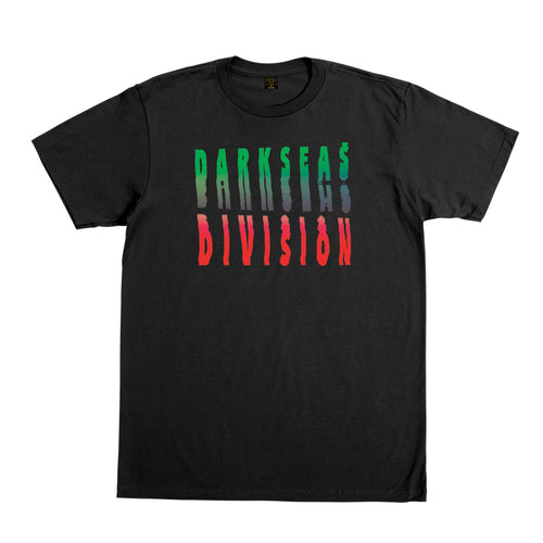 t-shirt dark seas MELTED STOCK TEE - BLACK