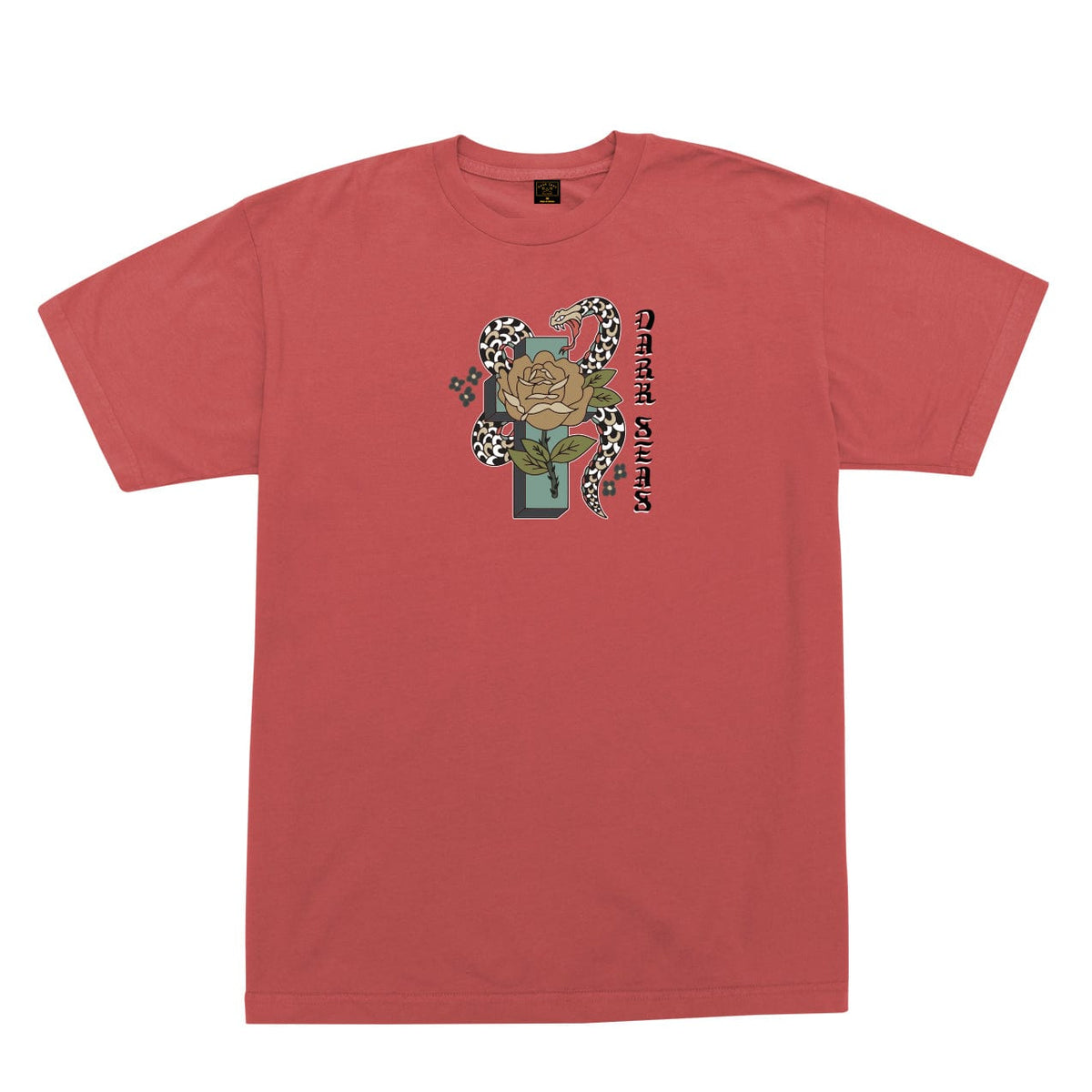 dark seas t-shirt THINK TWICE ORGANIC TEE