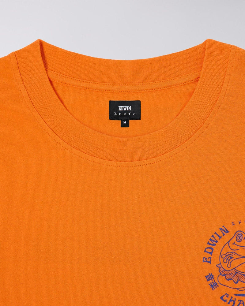 edwin t-shirt Edwin Music Channel Ts Orange Tiger
