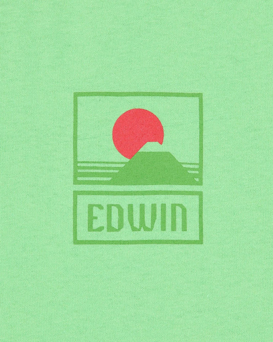 edwin Sunset On Mt Fuji Ts Summer Green foto 3