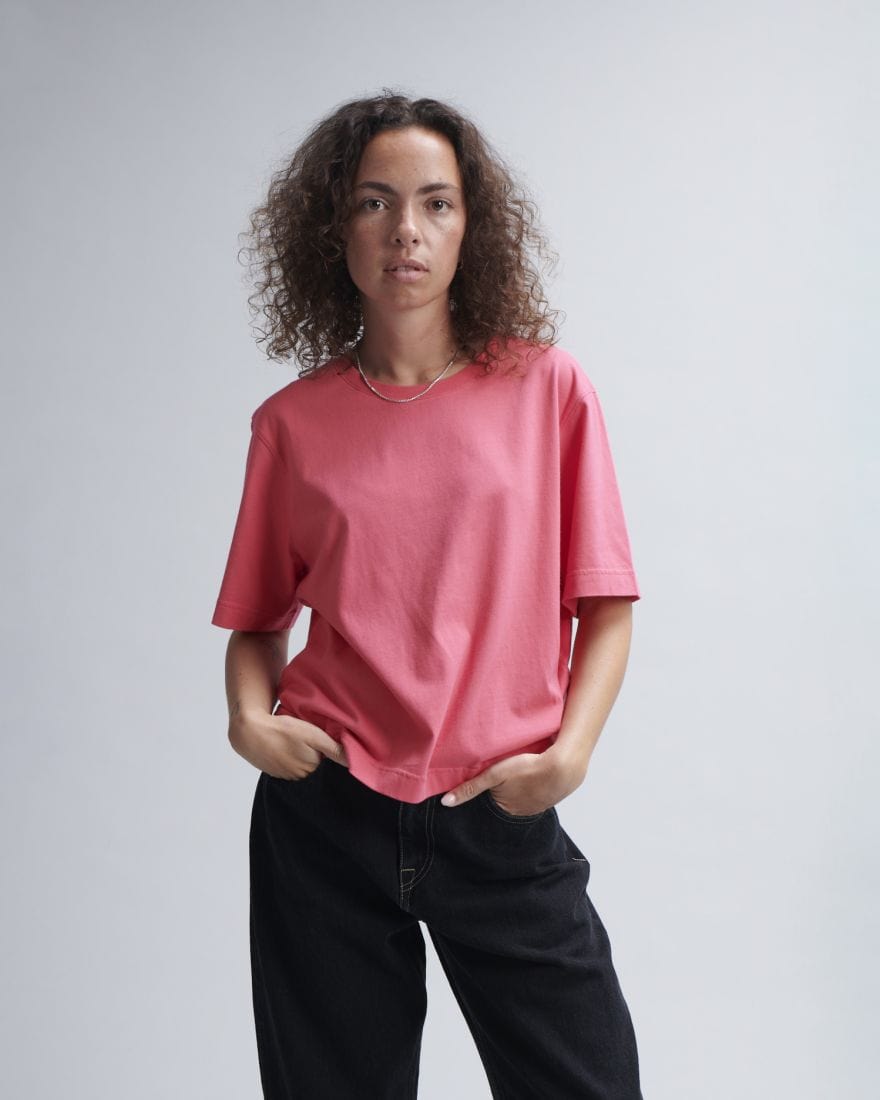 edwin t-shirt W Core Ts Rouge Red